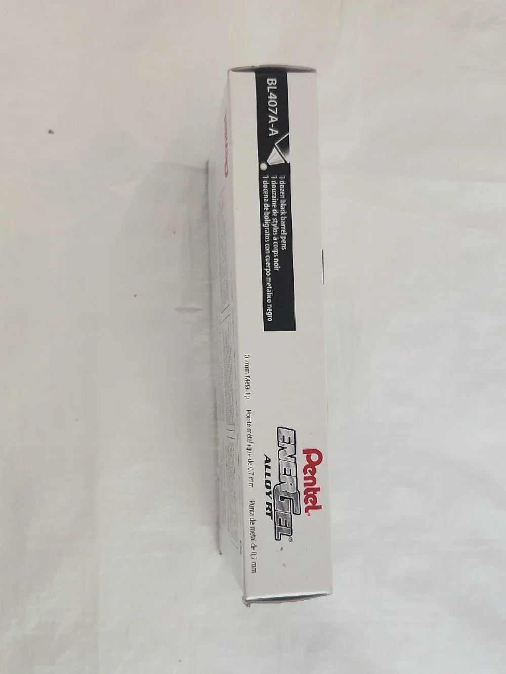 Pens Gel Retractable Rtx Energel Black barrel INK each individual wrapped box 12